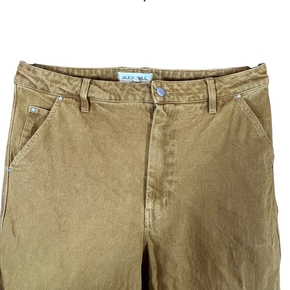 Alex Mill Thompson Straight Leg Jeans Women’s 12 Golden Khaki Recycled Denim - Picture 3 of 6